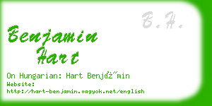 benjamin hart business card